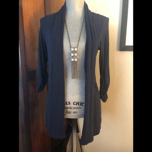Nordstrom’s Mod Lusive navy cardigan XS